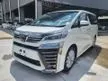 Recon 2018 Toyota Vellfire 2.5 Z Edition, Original Mileage of 36,000KM - Cars for sale