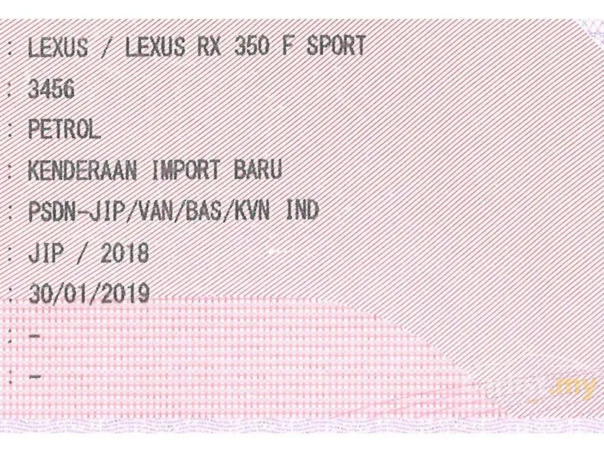2018 Lexus RX 350L SUV