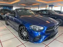 2021 MERCEDES BENZ E300 AMG PREMIUM PLUS NIGHT EDITION CONVERTIBLE (13K MILEAGE) 360 SURROUND VIEW CAMERA WITH BURMESTER PREMIUM SOUND SYSTEM