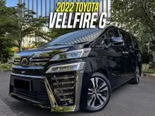 2022 Toyota Vellfire 2.5 G (Non Premium Color) MPV Black ATPM Hitam