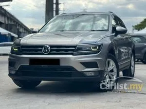 2018 Volkswagen Tiguan 1.4 TSI Comfortline SUV BOLEH MAX LOAN / 1 OWNER / LOW MILEAGE / NO ACCIDENT / NO FLOODS / TIPTOP CONDITION / 1 YEARS WARRANTY