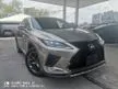 Recon 2022 Lexus RX300 2.0 F Sport SUV SUNROOF/RED INTERIOR/HUD/BSM/REAR ELECTRIC SEATS/FULL LEATHER SEATS UNREGISTERED