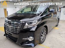 2017 Toyota Alphard 2.5 SA PRE CRASH STOP SYSTEM POWER BOOT 360 SURROUND CAMERA FREE 2 YEARS WARRANTY