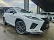 Recon 2020 Lexus RX300 2.0 F Sport 4WD Panaromic Roof 4 Camera PCS LTA BSM HUD Red Leather Power Boot Unregister - Cars for sale