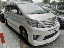 2014 Toyota Alphard 2.4 TYPE GOLD II/FREE 5 YEARS WARRANTY/ALPINE 2X/COOLBOX/MODELISTA