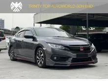 FULL CAR BODYKIT, CIVIC KETAM MODEL, CRUISE CONTROL, TOUCHSCREEN PLAYER, REVERSE CAMERA, 2017 Honda Civic 1.8 S Sedan, SELLING WITH WARRANTY