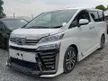 Recon Below Merket Price 2020 Toyota Vellfire 2.5 TRD Z G Edition MPV Sunroof DIM BSM
