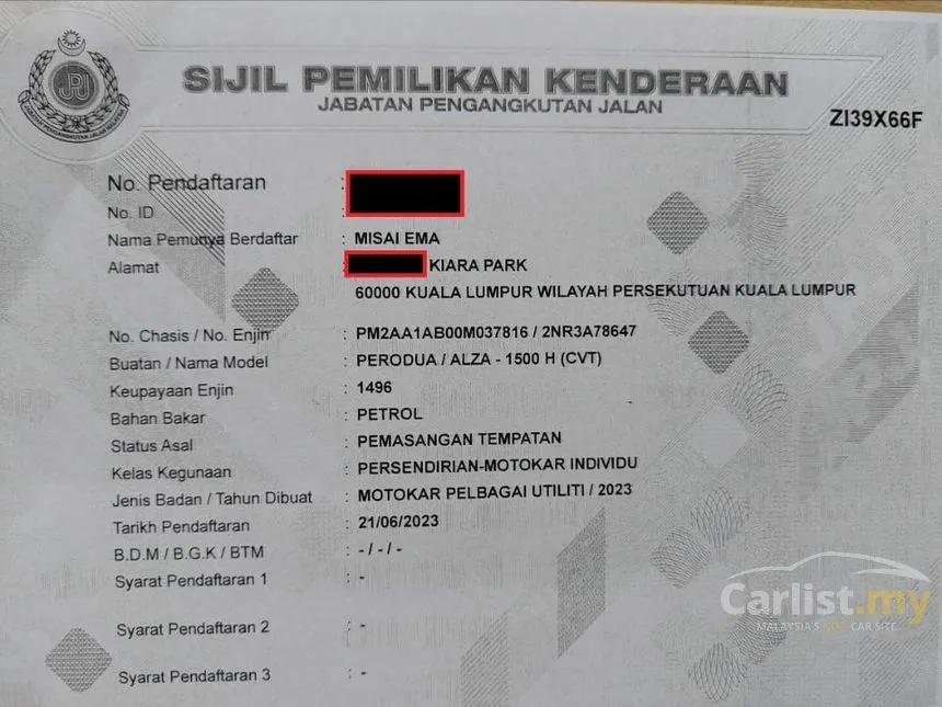 2023 Perodua Alza H MPV