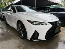 2021 Lexus IS 300 2.0 F Sport Sedan RED INTERIOR SUNROOF BLIND SPORT 360CAMERA JAPAN SPEC UNREGS