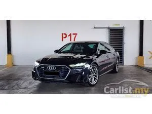 2019 Audi A7 3.0 S Line Sportback Quattro Hatchback, Super Low Mileage, TipTop Condition, Local Unit, B&O Sound, Audi signature quattro AWD,
