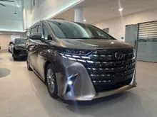 2025 Toyota Alphard 2.5 Z GRADE 5A , JBL SOUND SYSTEM, HD 360 CAMERA , HIUD BSM DIM SITE STEP AUTO PARKING, ORIGINAL ROOF MONITOR FULLY LOADED