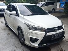 Toyota Yaris 1.5 TRD Sportivo Hatchback AT 2016 WHITE top condition, KM asli, Full gress body, Nyaman