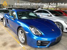 2015 Porsche Cayman 2.7 Coupe Bose Sport chrono package back camera unregistered