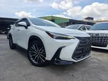 2023 Lexus NX 250 2.5 Luxury Grade 4.5 Sun Roof 4Cam360View PCS LTA BSM DIM HUD Display Audio Red Leather 2nd Row Power Seat Power Boot Unregister