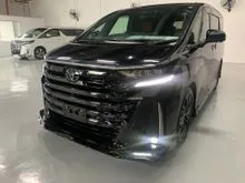 2024 Toyota Vellfire 2.4 Z Premier GR BODYKIT 4CAM BROWN INTERIOR HUD BSM DIM SIZE STEP