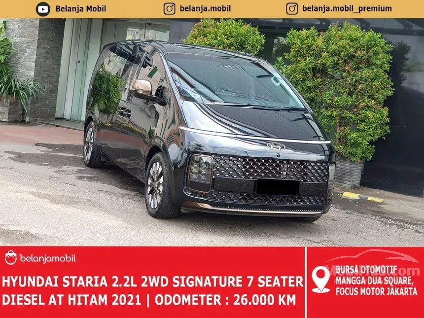 Jual Mobil Hyundai Staria 2022 Signature 7 2.2 di DKI Jakarta Automatic MPV Hitam Rp 672.000.000
