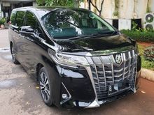 2018 Toyota Alphard 2.5 X Van Wagon Facelift Km 20Rb TDP.225 JT Black On Beige Captain Seat 2019