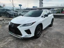 2021 LEXUS RX300 2.0 F-SPORT (FULL SPEC) BLACK INTERIOR (GRADE 5A 30K KM) - UNREG $ OFFER $ HURRY $