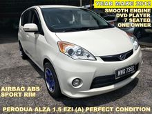 2012 Perodua Alza 1.5 EZi (A) ECONOMIC MPV WITH DVD PLAYER SAVE PETROL