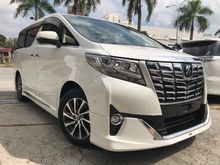 2015 Toyota Alphard 3.5 G Extra Kit MPV welcab wheelchair full spec full leather seat home theatre JBL
