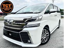 TOYOTA VELLFIRE 2.5 G , FULL SPEC , HOME THEATER , PILOT SEAT , FULL LEATHER SEAT , SURROUNDING CAMERA , PRE CRASH SYSTEM , AUTO CRUISE CONTROL , MEMORY SEAT , SUNROOF MOON ROOF
