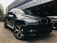 BMW X6 3.0 NEW FACELIFT 1YR WTY 2010,CRYSTAL BLACK IN COLOUR,SELDOM USE,REVERSE CAMERA,2 DVD PLAYERS,MEMORY SEATS,ONE DATO OWNER