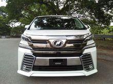 2015 Toyota Vellfire ZG 2.5 *** Alpine Player *** Alpine Monitor *** 2 Year Warranty ***