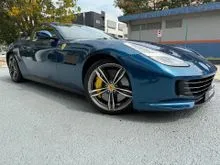 EARTHQUAKE BLUE PRE OWNED 2017/ 2021 FERRARI GTC4 LUSSO 6.3L V12 NA FERRARI UK SELECTION FULL SERVICE RECORD WARRANTY INTEGRATION BY ITAL AUTO FERRARI