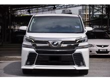 2016 Toyota Vellfire 2.5 Z G Edition * SPORT ZG MODEL * Tip Top Conditions * All Original Conditions