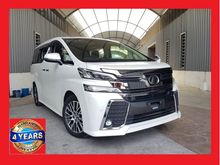 2016 Toyota Vellfire 2.5 ZG PRE CRASH 4 YEARS WARRANTY