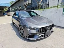 (Grade 4.5B, 23k-Km Mileage) 2021 Mercedes-Benz AMG CLA45S 2.0 S 4MATIC+ Shooting Brake. AirCon Seat, Sport Exhaust, Panoramic, Burmester. CLA45 CLA