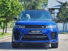 2018 Registered in 2020 Land Rover Range Rover Sport SVR 5.0 V8 SUPERCHARGED 8 SPEED (A) Top Range Model, New Facelift High Spec Version  1 Owner