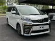 Recon 2019 Toyota Vellfire 2.5 ZG KM Unreg
