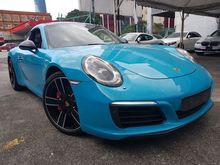 2018 Porsche 911 3.0 Carrera S Full Spec With Sunroof,Sport Chrono,Sport Plus Mode,Bose,PDLS Lamps,PCM,PASM,Paddle Shift,Carbon Trims And Side Mirror