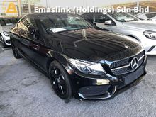 2016 Mercedes-Benz C300 AMG Premium Coupe 2.0 Turbo Full Spec Panoramic Roof Burmester 3D Surround Memory Seat Power Boot Keyless Go Full LED Unreg