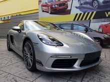2018 Porsche 718 2.0 Cayman Coupe Xenon Light LED Running Light Bose Sound System Sport Exhaust PDLS Sport Chrono PCM Leather Seat Paddle Shift