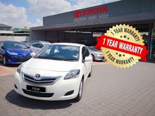 2012 Toyota Vios 1.5 AT-Free 1 Year Warranty + Free 1 Year Service by Authorized Toyota Service Centre