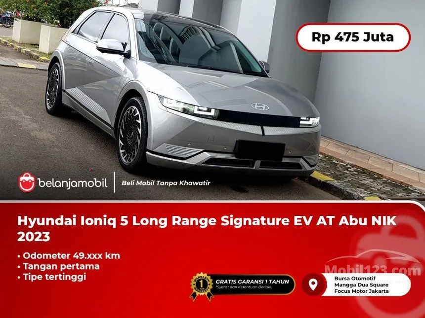 Jual Mobil Hyundai IONIQ 5 2023 Signature Long Range di Jawa Barat Automatic SUV Abu