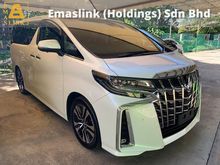 2018 Toyota Alphard 2.5 SC New Facelift 3LED Sequential Turn Signal Surround Camera Full Leather Pilot Seat SST Inclusive Loan Available