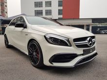 2016 Mercedes-Benz A45 AMG 2.0 4MATIC Hatchback Panoramic Roof Push Start Button Keyless-Go Sport Exhaust Sport Seat Reverse Camera Harman Kardon Sound System Xenon Light LED Daytime Running Light