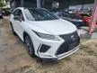 Recon 2020 Lexus RX300 2.0 F Sport 4WD Fully Loaded Red Interior With Panroof / 360 / HUD / Grade 4.5 / 36k Mileage / Recon / Unregister