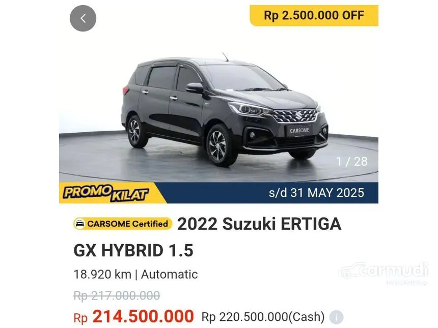 2022 Suzuki Ertiga Hybrid GX MPV