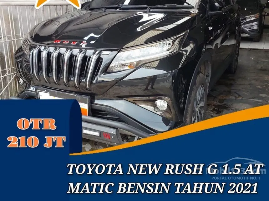 Jual Mobil Toyota Rush 2021 G 1.5 di Jawa Barat Automatic SUV Hitam Rp 210.000.000