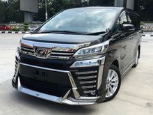 2018 Toyota Vellfire 2.5 (A) NEW FACELIFT Z VER SUNROOF MOONROOF PRE CRASH