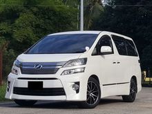 2012 (2014 Registered) TOYOTA VELLFIRE 2.4 VVTi (A) New Facelift Z- Platinum, High spec