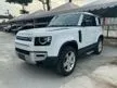 Recon 2021 Land Rover Defender 2.0 110 P300 SUV SE DYNAMIC 2 DOOR JAPAN SPEC GRADE 4.5A MILLAGE ONLY 4K KM 360 CAMERA LIKE NEW CAR MERIDIAN SOUND UNREGS - Cars for sale