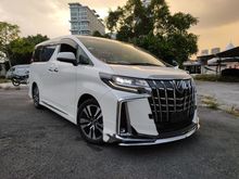 2018 Toyota Alphard 2.5 SC,GRADE 4.5A,MODELLISTA KIT ORI,3 EYES LED,DIM,PRE CRASH,2018 UNREGISTER