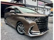 2024 Toyota Alphard 2.5 Z MPV DIM BSM HUD SUNROOF SPARE TYRE GRADE 6AA 11KM+ ONLY LIKE NEW JAPAN UNREG