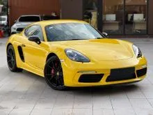 2020 PORSCHE 718 2.5 CAYMAN S WITH 6 YEARS WARRANTY, BOSS SURROUND SOUND SYSTEM,SPORT CHRONI PACKAGE,INTERIOR WOOD TYPE, SPORT EXHAUST