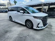 2024 Toyota Alphard 2.5 Z Modelista / GRADE 4.5A / ORI JAPAN MODELISTA BODYKIT / MOONROOF / 360 CAMERA / DIM / BSM / SPARE TYRE / 2024 UNREGISTER